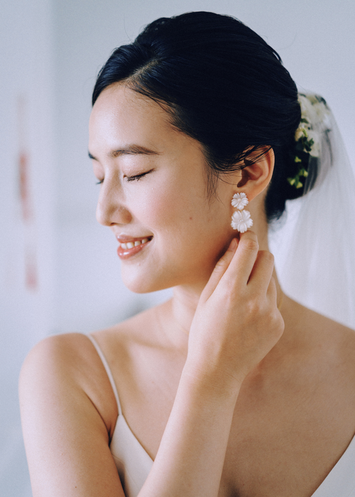 Cherry Blossom: Full Bloom Earrings (Clip-on)