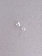 The “Bridal Veil” Flower Earrings