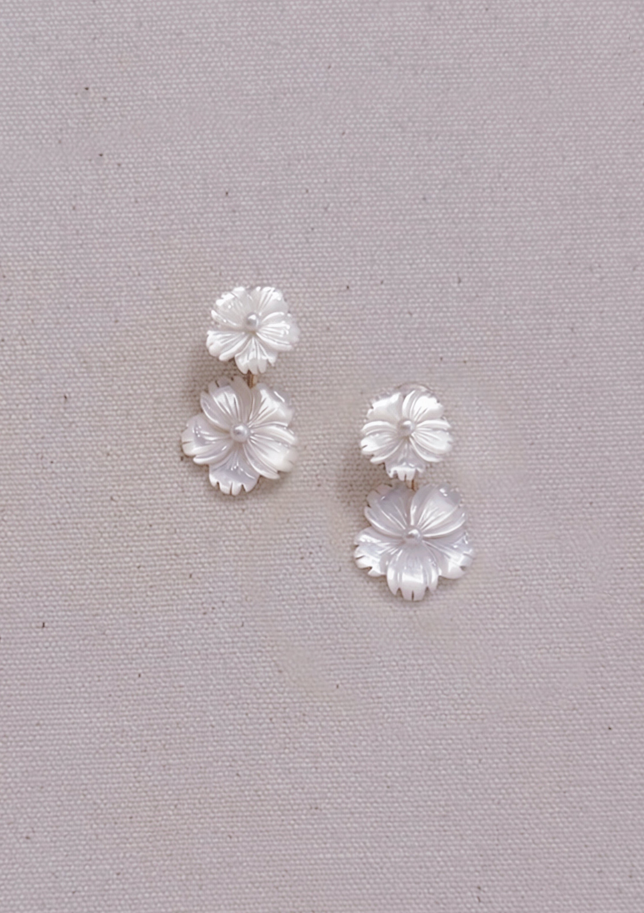 Cherry Blossom: Full Bloom Earrings (Clip-on)