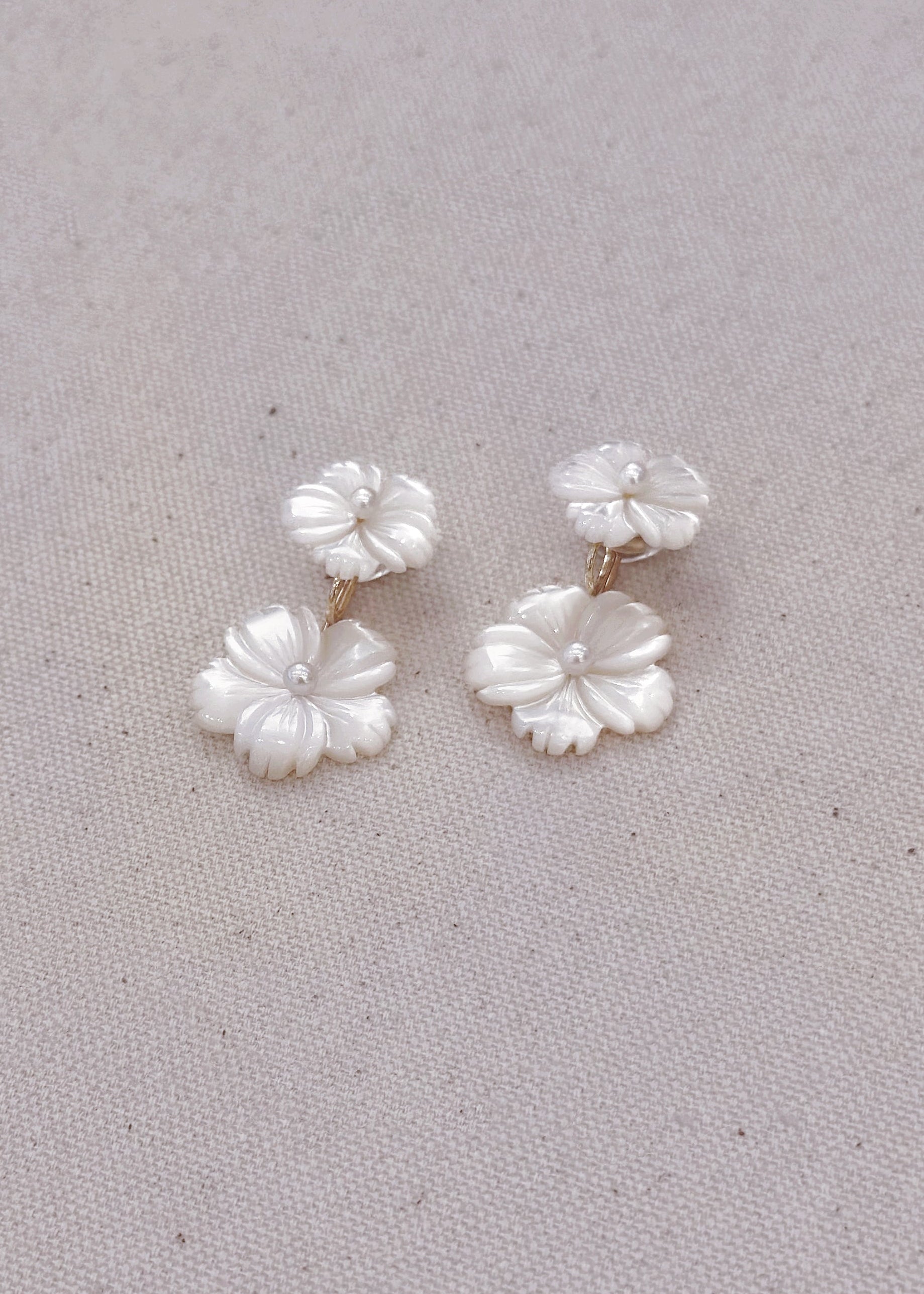 Cherry Blossom: Full Bloom Earrings (Clip-on)