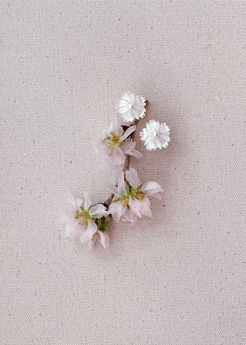 Cherry Blossom: First Blossom Earclips (Clip-on)