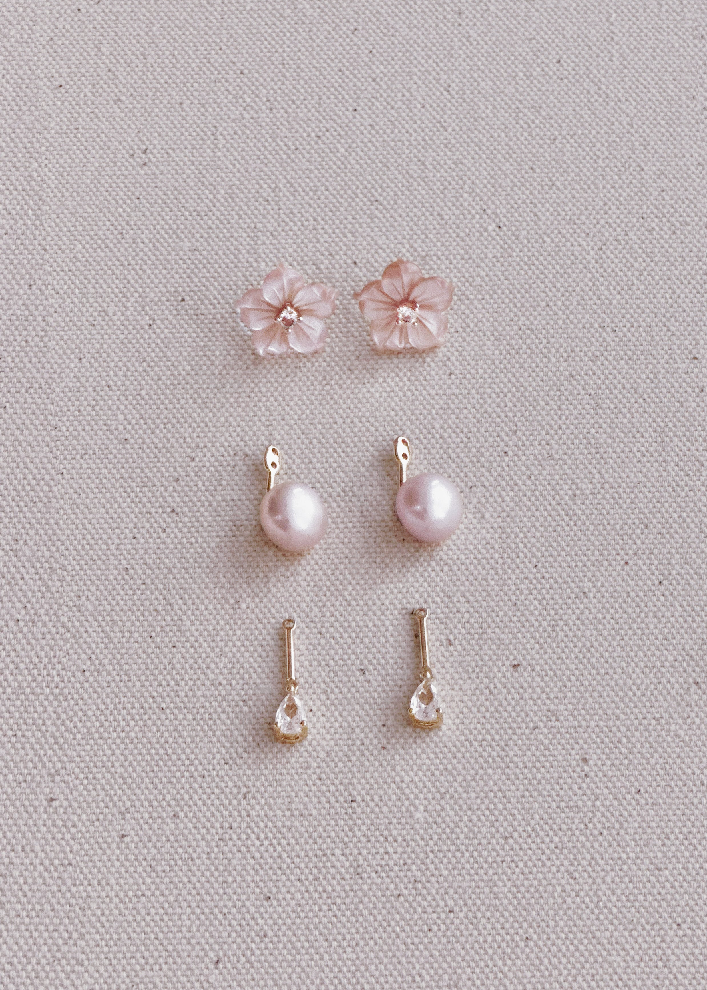 The Kawazu Cherry Earrings Set
